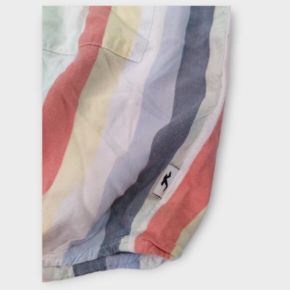 Womens Hollister Striped Button Up Halter Top Size XS - Picture 4 of 5